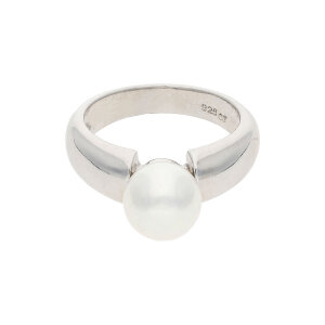 JuwelmaLux Ring 925 Silber mit Perlenimitat JL10-07-2842