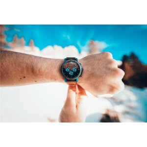 LAiMER Herren Uhr 0138 Ivo Nussholz Chronograph