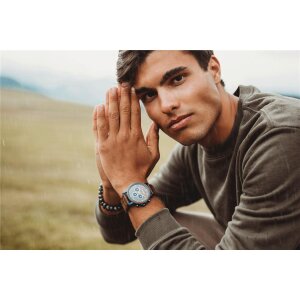 LAiMER Herren Uhr 0138 Ivo Nussholz Chronograph