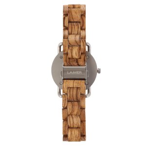 LAiMER Damen Uhr 0116 Greta Zebranoholz Vegan
