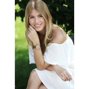 LAiMER Damen Uhr 0116 Greta Zebranoholz Vegan