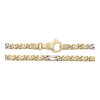 Halskette 585 Gold & Weißgold Fantasie Second Hand, getragen