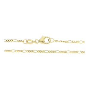 JuwelmaLux Halskette 333/000 (8 Karat) Gold Figaro...