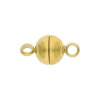JuwelmaLux Magnetschließe Edelstahl vergoldet für Perlenketten- & Armbänder JL28-09-0101