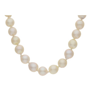 JuwelmaLux Perlenkette 375/000 (9 Karat) Gold- und...