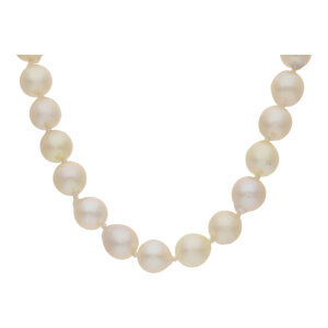 JuwelmaLux Perlenkette 375 Gold- und Weißgold mit...