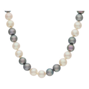 JuwelmaLux Perlenkette 925/000 Sterling Silber mit Akoya...