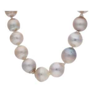 JuwelmaLux Perlenkette 585/000 (14 Karat) Weißgold...