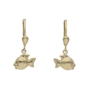 JuwelmaLux Kinder Ohrringe Fisch 585 Gold JL25-06-0273