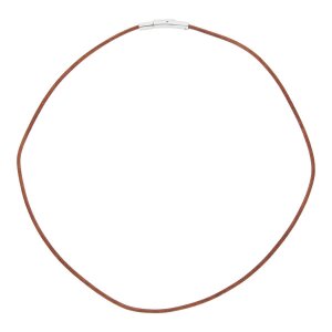 JuwelmaLux Halskette Leder braun JL46-05-0004