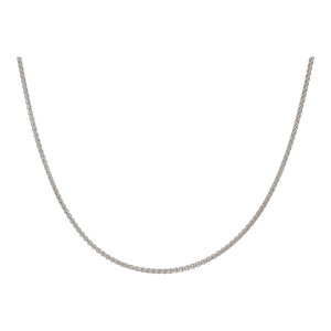 JuwelmaLux Halskette 585/000 Weißgold Zopf...