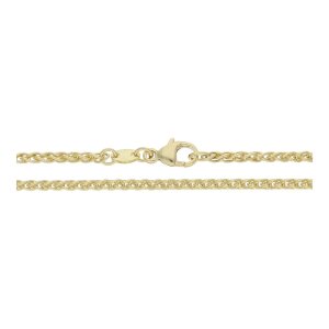 JuwelmaLux Halskette 585/000 (14 Karat) Gold Zopf...