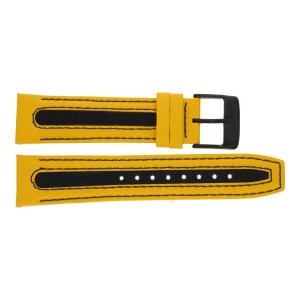 Festina Uhrenand F20351/4LB Leder gelb und schwarz