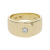 Ring 585/000 (14 Karat) Gold mit Brillant getragen 25320876