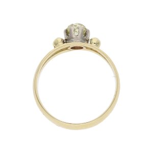 Ring 585/000 (14 Karat) Gold mit Diamant getragen 25320897