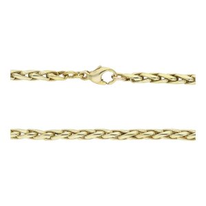 JuwelmaLux Halskette 585/000 (14 Karat) Gold Zopf...