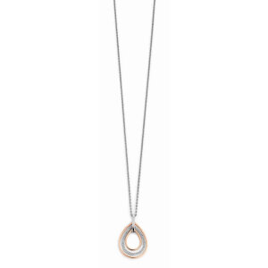 VIVENTY Halskette 925 Silber, rosé vergoldet mit...