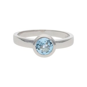 JuwelmaLux echter Blautopas Ring 925 Silber JL10-07-2926