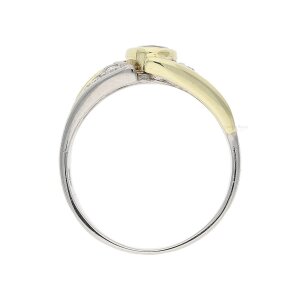 Saphir Ring Gold und Weißgold 585 Brillanten Second...