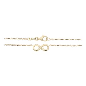 JuwelmaLux Collier 585/000 (14 Karat) Gold mit Infinity...