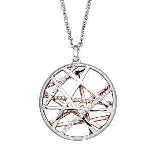VIVENTY Halskette 925 Silber roségold plattiert...