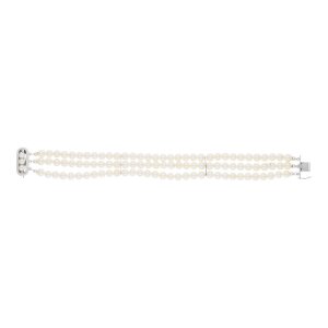 JuwelmaLux Perlenarmband 925/000 Sterling Silber...