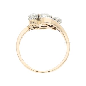 Ring 585/000 (14 Karat) Roségold mit Diamanten...