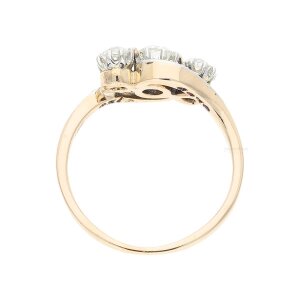 Ring Roségold 585 Diamanten Second Hand 25320941...