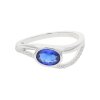 JuwelmaLux Silber Ring mit synth. blauen Zirkonia JL10-07-2953