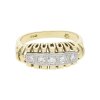 Ring 585/000 (14 Karat) Weiß- & Gelbgold mit Diamanten getragen 25320967
