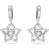 Swarovski Ohrringe 5617767 Stella Kreolen, rhodiniert