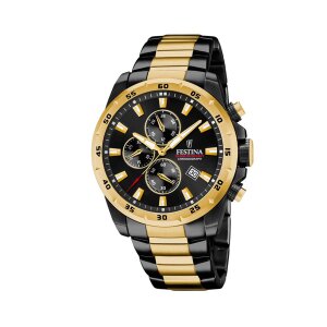 Festina Herren Uhr F20563-1 Chronograph Edelstahl...