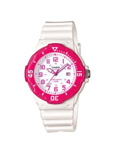Casio Damen Uhr LRW-200H-4BVEF wei&szlig;, pink