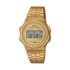 Casio Unisex Uhr A171WEG-9AEF Edelstahl, Resin, Digital