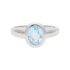 JuwelmaLux Ring 925/000 Sterling Silber mit Blautopas JL10-07-2995