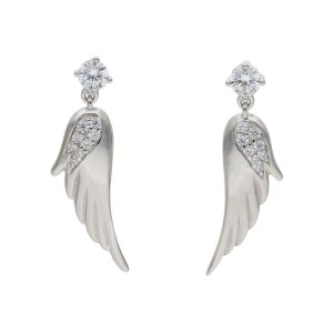 JuwelmaLux Ohrringe für Frauen Flügel Silber...