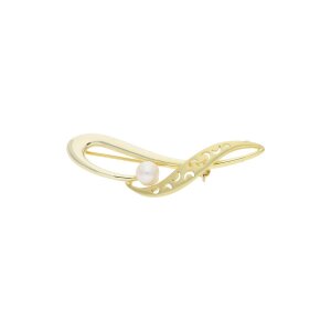 JuwelmaLux Brosche 333 (8 Karat) Gold mit Akoya...