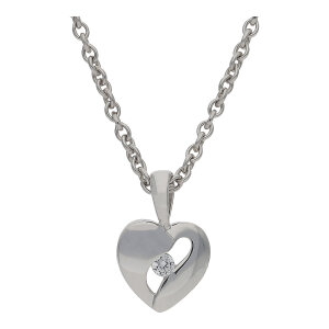 JuwelmaLux Anhänger Herz 925/000 Sterling Silber mit...