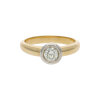JuwelmaLux Ring 585/000 (14 Karat) Weiß- & Gelbgold mit Brillant JL30-07-3295