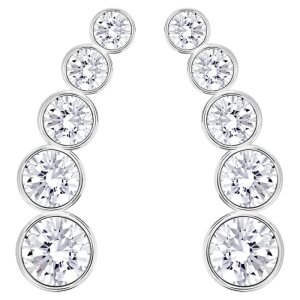 Swarovski Ohrstecker Harley 5528502 Weiss, Rhodiniert