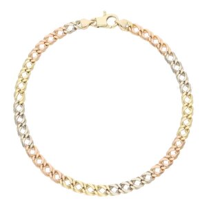 Armband Gold 585 Tricolor Fantasie Second Hand 25321035...