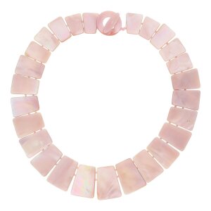 JuwelmaLux Halskette mit rosafarbenen Perlmutt JL47-05-0159