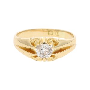 Ring 750/000 (18 Karat) Gold mit Diamant, getragen 25321048