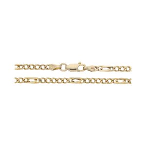 Figaro Halskette aus 585 Gold, Second Hand, getragen
