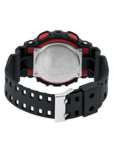 Casio Herrenarmbanduhr GA-100-1A4ER G-Shock Classic schwarz, rot
