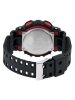 Casio Herrenarmbanduhr GA-100-1A4ER G-Shock Classic schwarz, rot