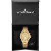 Jacques Lemans Damen Uhr 1-2051C St. Tropez vergoldet mit Swarovski Kristalle