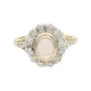 Ring 585/000 (14 Karat) Weiß- & Gelbgold mit Opal & Diamanten getragen 25321067