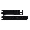 JuwelmaLux Uhrband Silikon für Swatch schwarz JL28-10-0119
