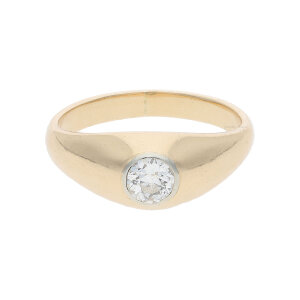Ring 585/000 (14 Karat) Roségold mit Diamant...